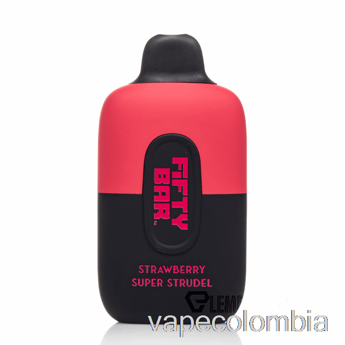 Vape Recargable Cincuenta Bar 6500 Super Strudel De Fresa Desechable